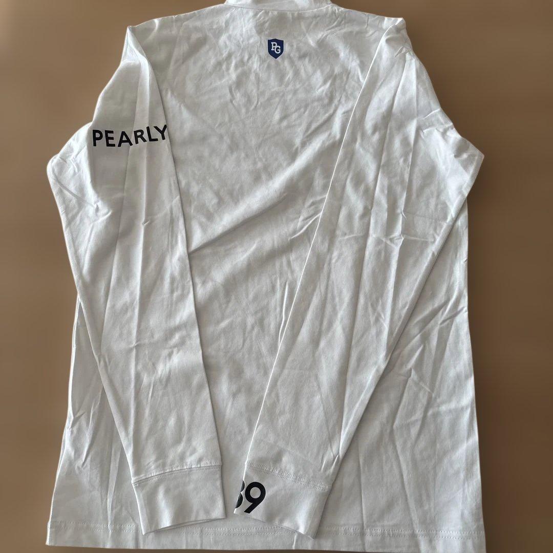 未使用☆パーリーゲイツ☆PEARLYGATES 長袖モックネックシャツ☆白☆5