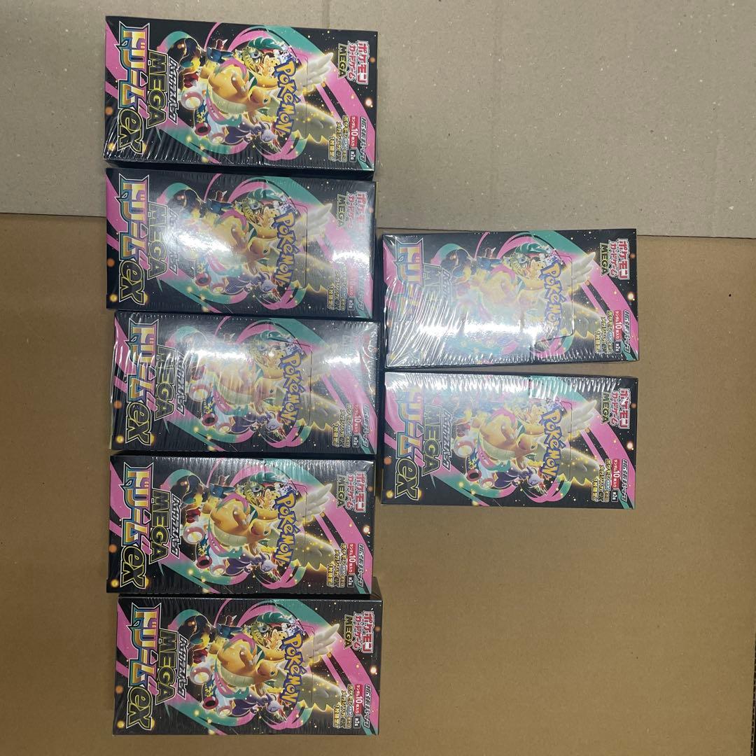 ポケモンカードゲームMEGAドリームex 新品未開封　シュリンク付き　7box