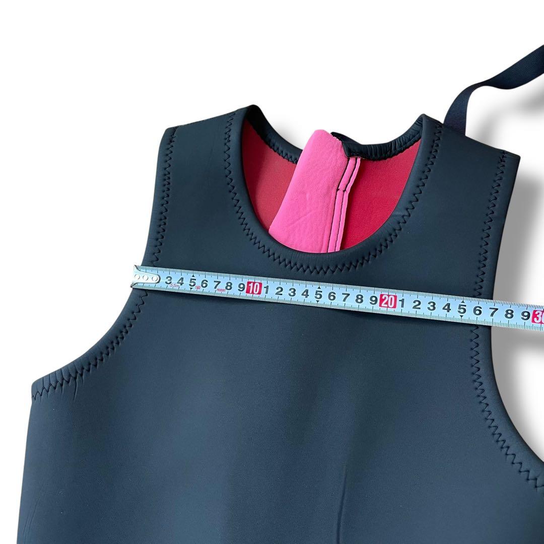 美品 ウェットスーツ ショートジョン ラバー クラシック ロングボーダー メンズ