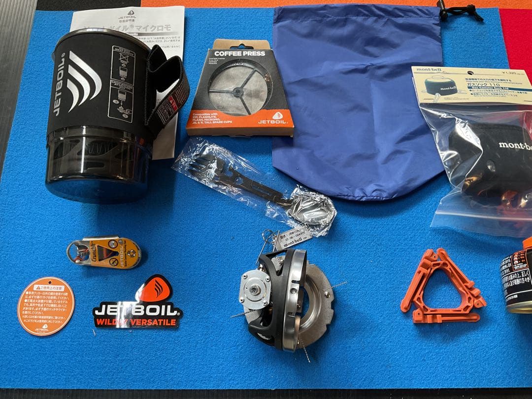 JETBOILマイクロモBKカラー動作良好美品・新品追加豪華付属品多数付き