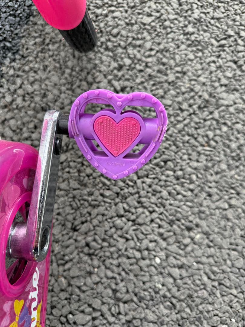 【美品・室内保管】アイデス ミニーマウス 子供用自転車 16インチ 補助輪付