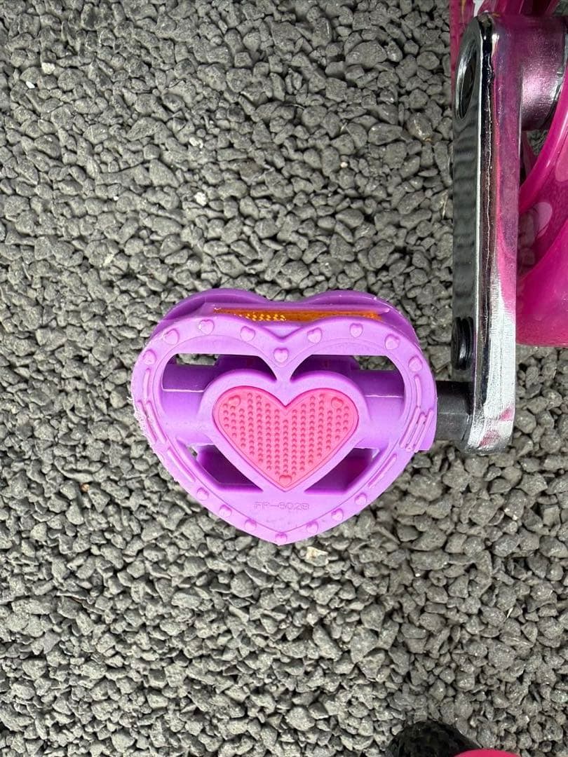 【美品・室内保管】アイデス ミニーマウス 子供用自転車 16インチ 補助輪付