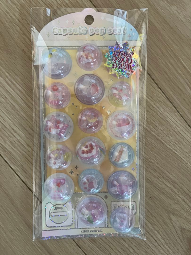 カミオジャパン　カプセルポップシール　全6種　コンプリートセット　まとめ売り
