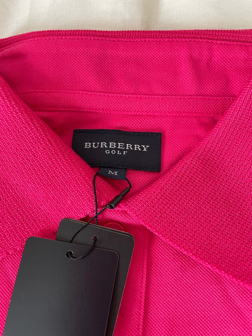 【新品・タグ付き・紫外線遮断】BURBERRY GOLF メンズポロシャツ　M
