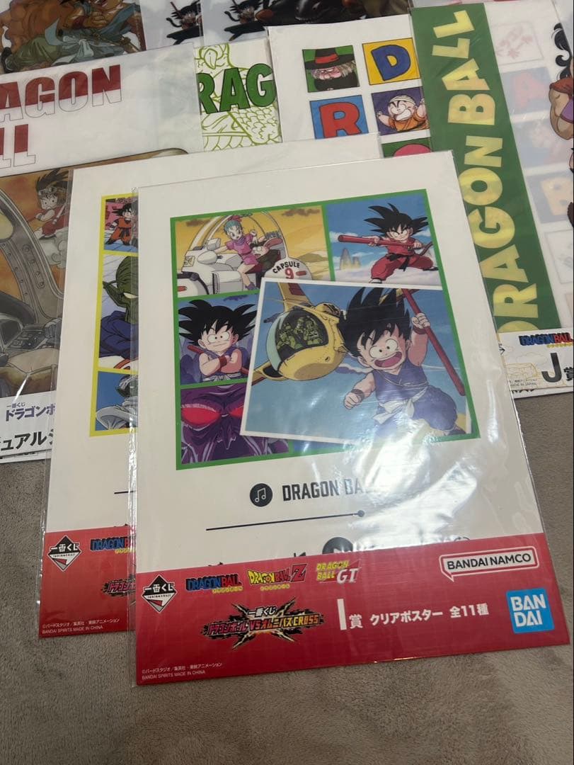 ドラゴンボール　一番くじ　ビジュアルシート　クリアポスター　まとめ売り　34点
