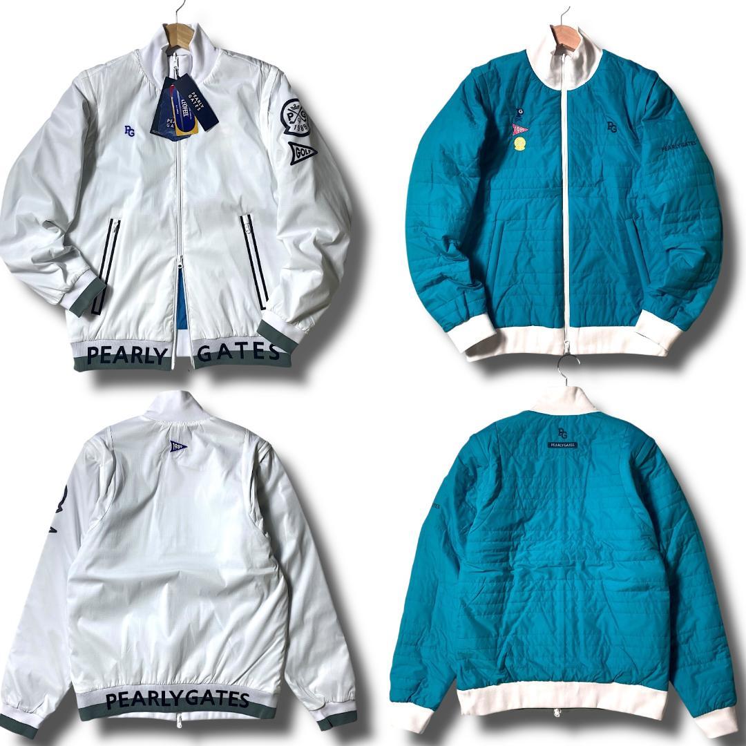6 定価5.7万 パーリーゲイツ リバーシブル ジャケット ベスト 4WAY