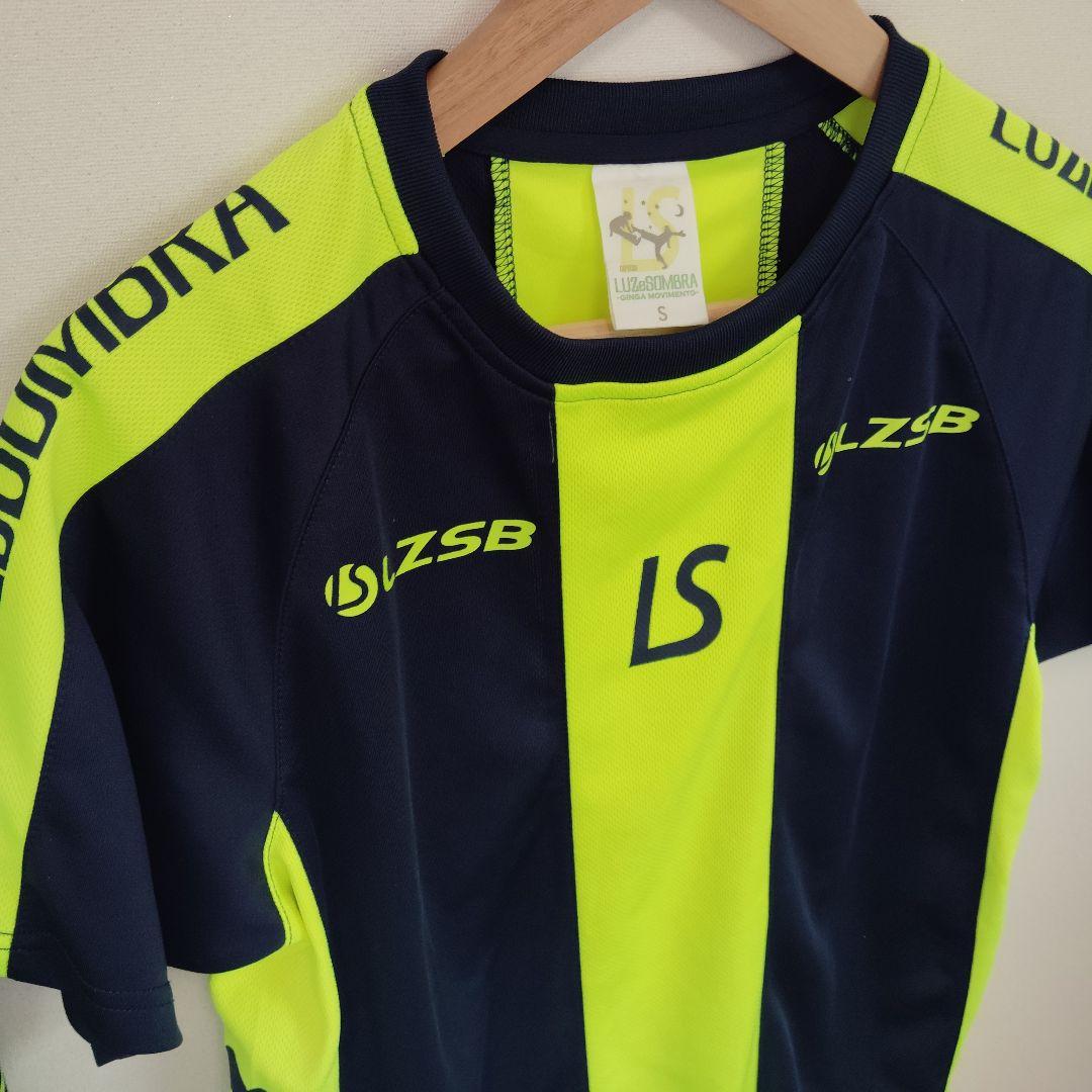 Sサイズ ルースイソンブラ スポーツシャツ ネイビー/蛍光イエロー