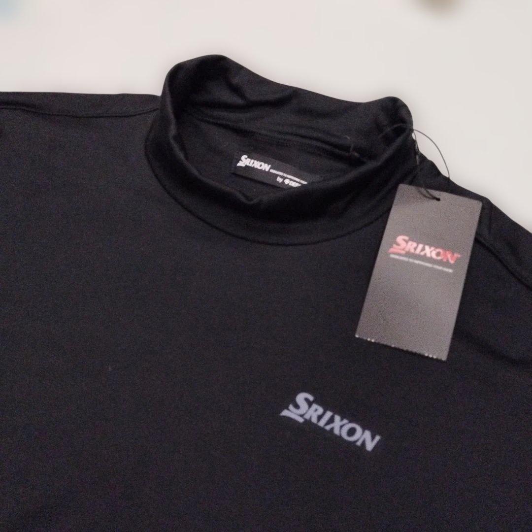タグ付き新品Srixon ブラック タートルネック冬用保温蓄熱シャツ LLサイズ