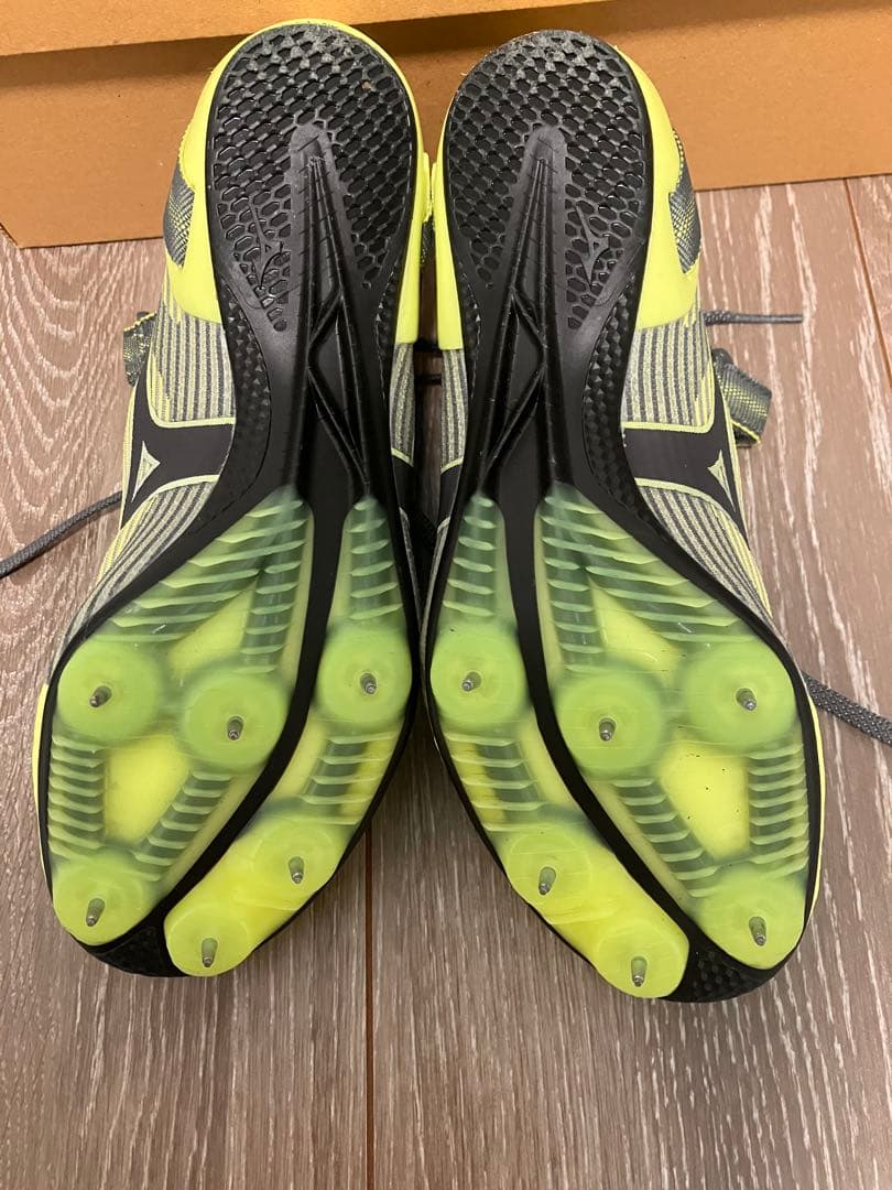 Mizuno Blast Elite 22.5cm イエロー/グレー 陸上