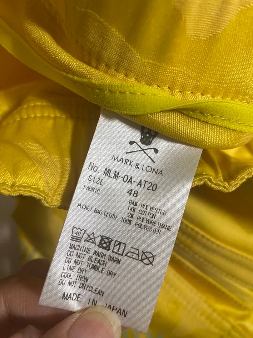 MARK＆LONAイエローショートパンツ 未使用タグ付き