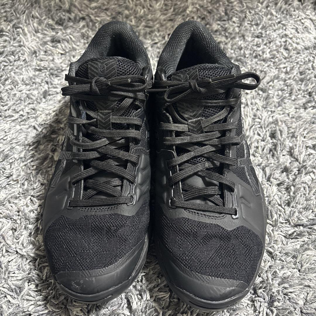 数回使用 ASICS GELBURST 黒 26cm バッシュ ゲルバースト
