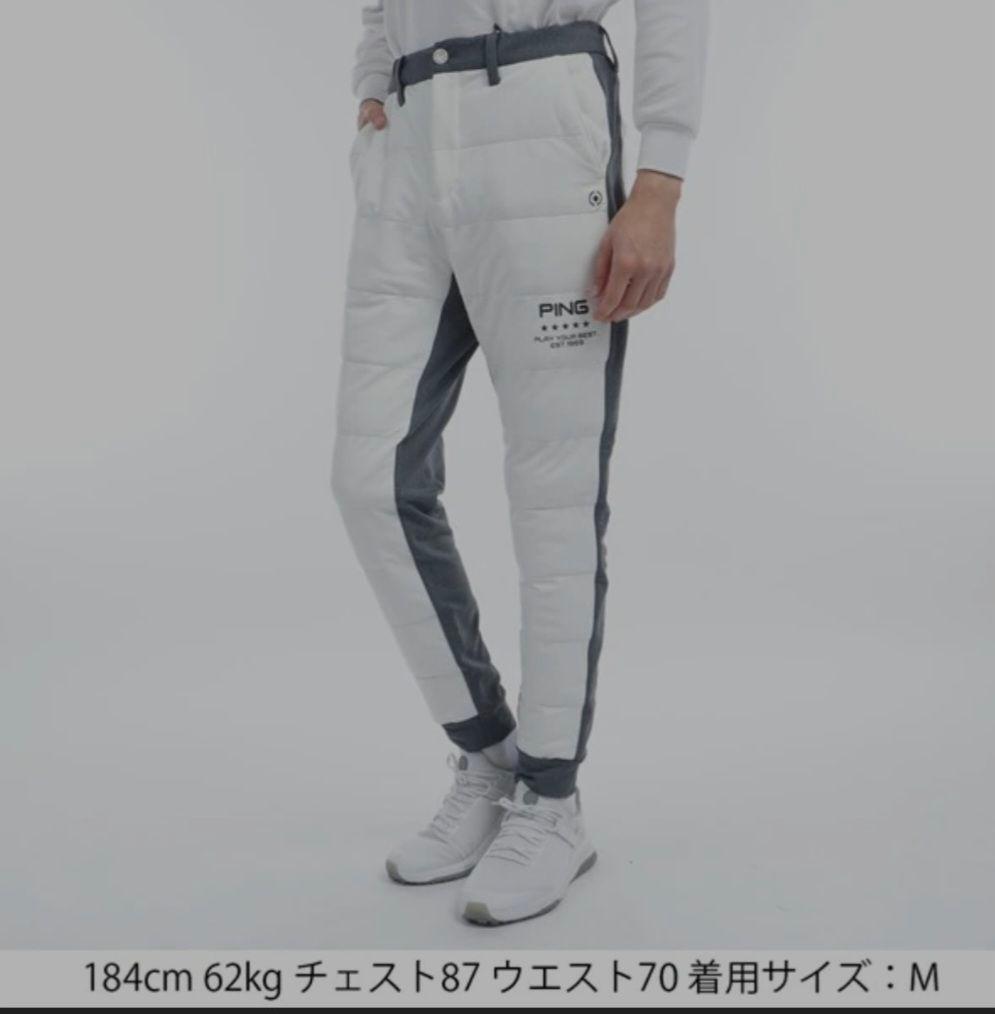 未使用　PING AIR FLAKE メンズパンツ L ホワイト/グレー