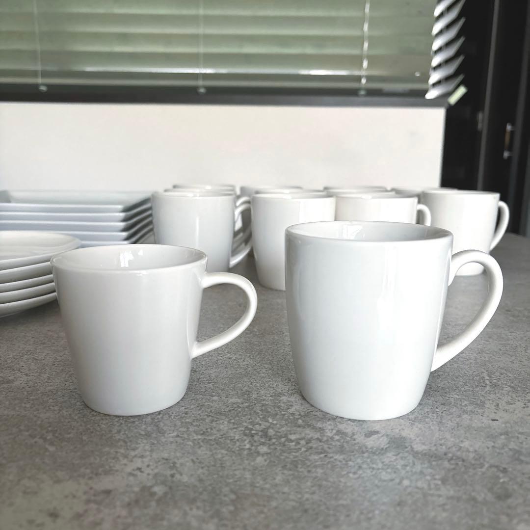 【新品】白い食器　白い皿　マグカップ　ポーセラーツ