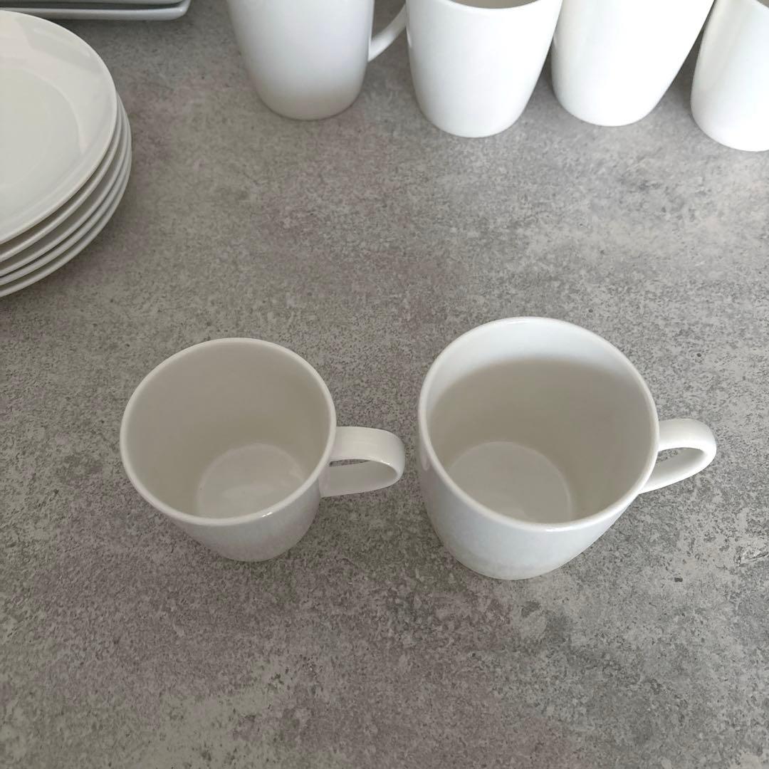 【新品】白い食器　白い皿　マグカップ　ポーセラーツ
