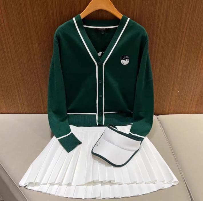 Malbon Golf レディース ニットップス長袖春秋新作 シンプル万能美品✨