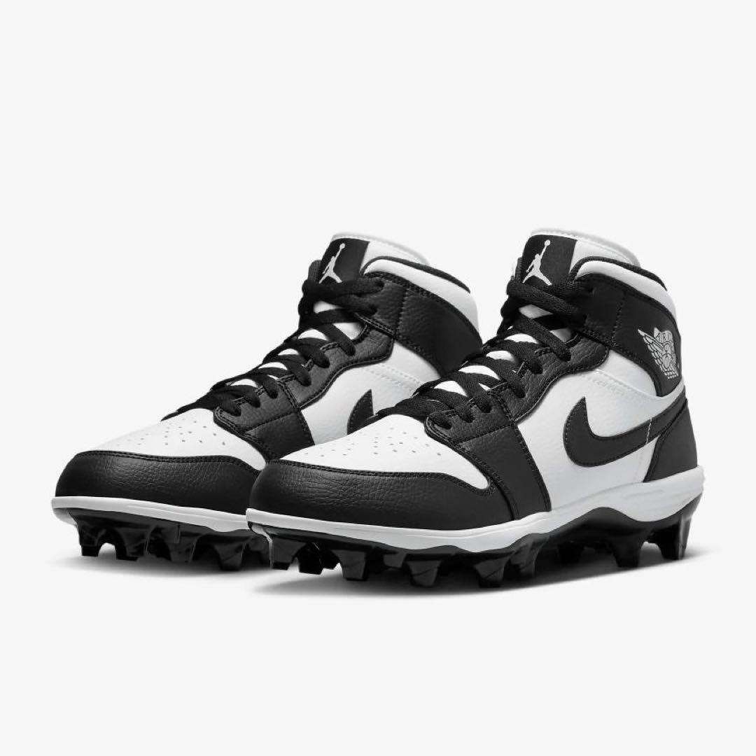 Jordan 1 Mid TD Panda　アメフト スパイク 27.5cm　E