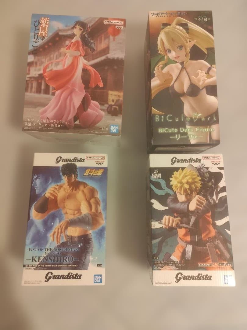 フィギュアセット：北斗の拳・ナルト・猫猫・リーファ