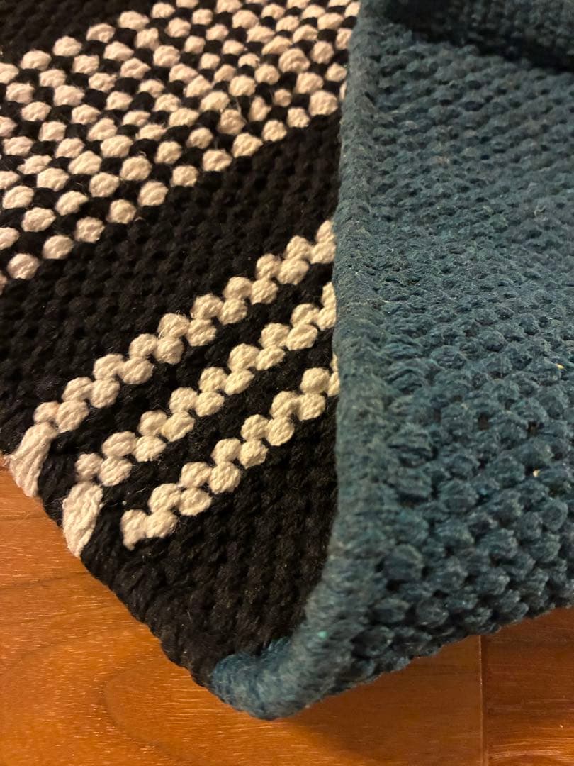 ヨガマット インド　手織りコットン　ハンドメイド