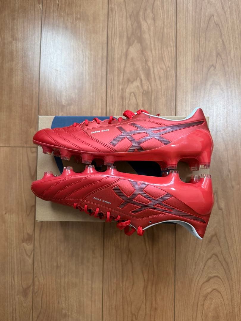 【新品未使用】 asics GEL-TACTIC 赤 スパイクシューズ27.0