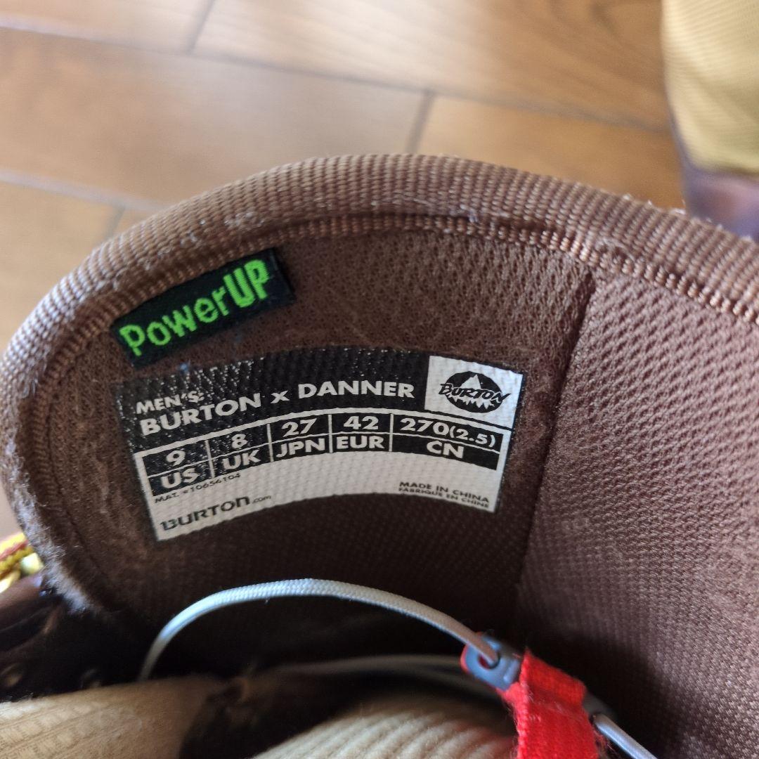 BURTON X DANNER スノーボードブーツ 男性用　27cm