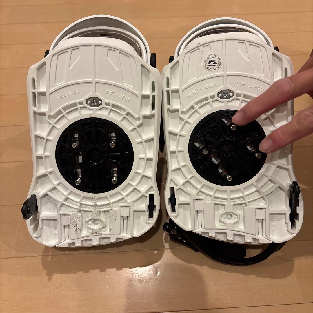 DRAKE スノーボードビンディング ホワイト　L
