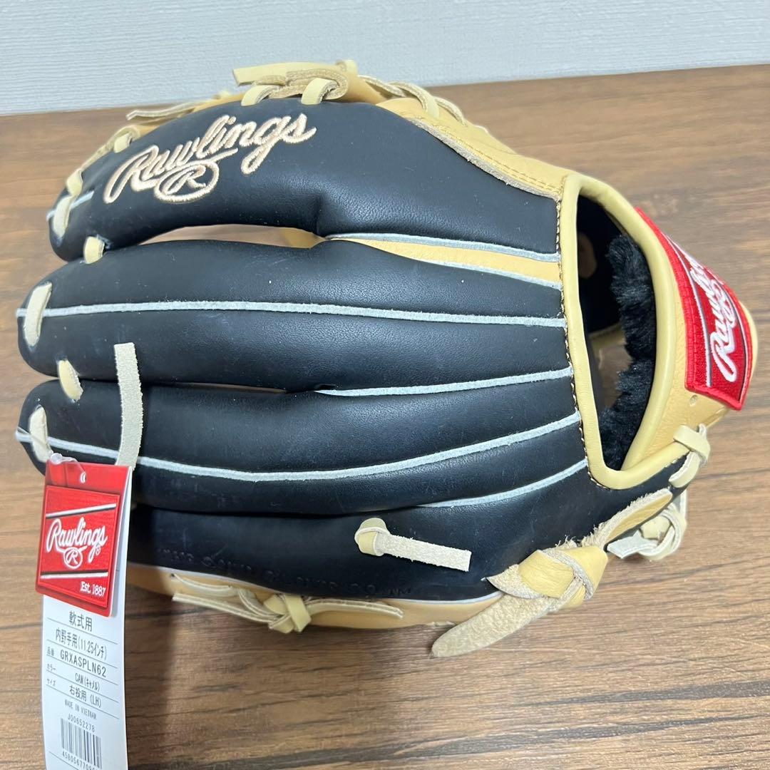 【未使用品】一般軟式・グローブ ローリングス 内野用・大人用 キャメル