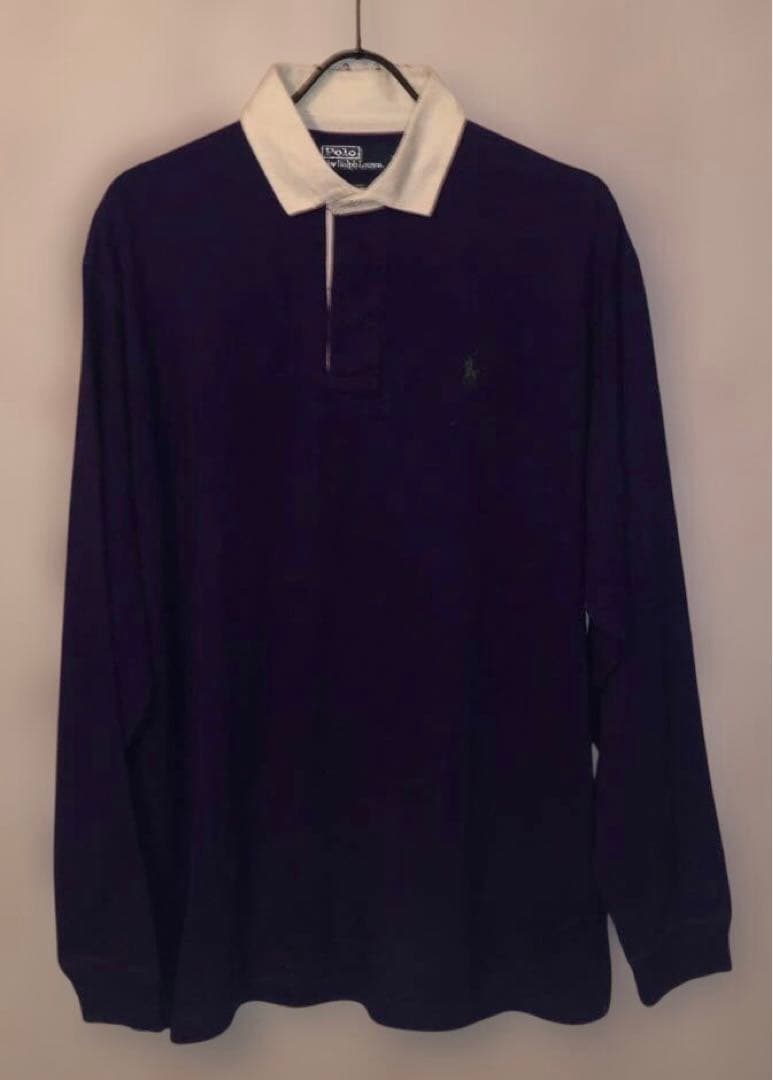 polo ラルフローレン　the BIG SHIRT パープル　M ラガーシャツ