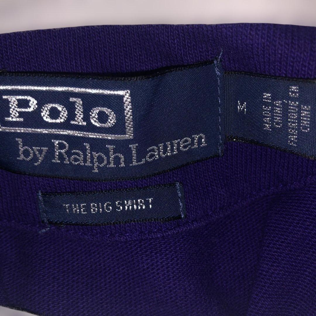 polo ラルフローレン　the BIG SHIRT パープル　M ラガーシャツ