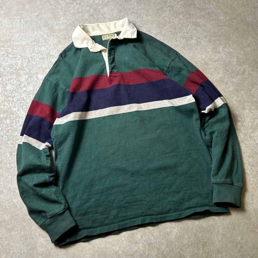 80s USA製 vintage LL Beanラガーシャツ ヴィンテージold
