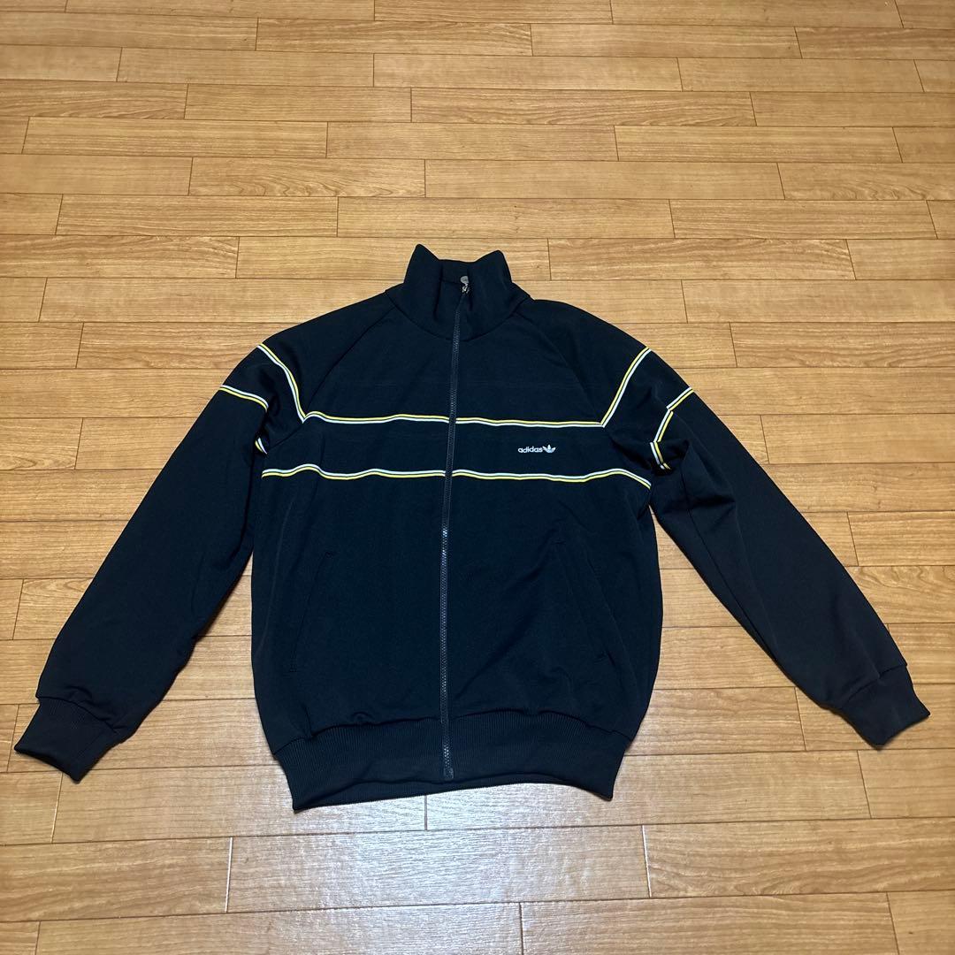 adidas ジャージ上下セット 黒　西ドイツ　デサント