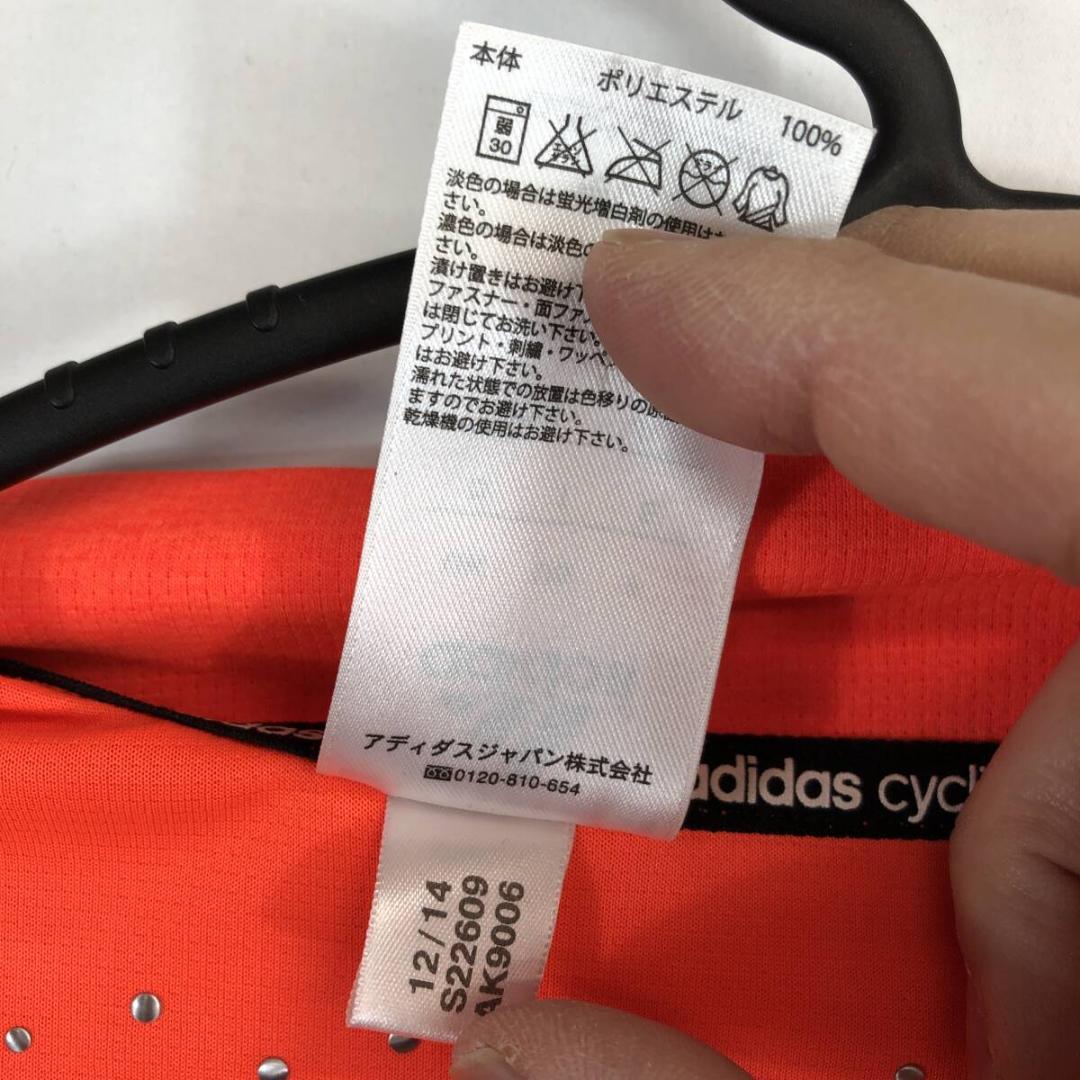 adidas cycling 半袖サイクルジャージ オレンジ O S22609