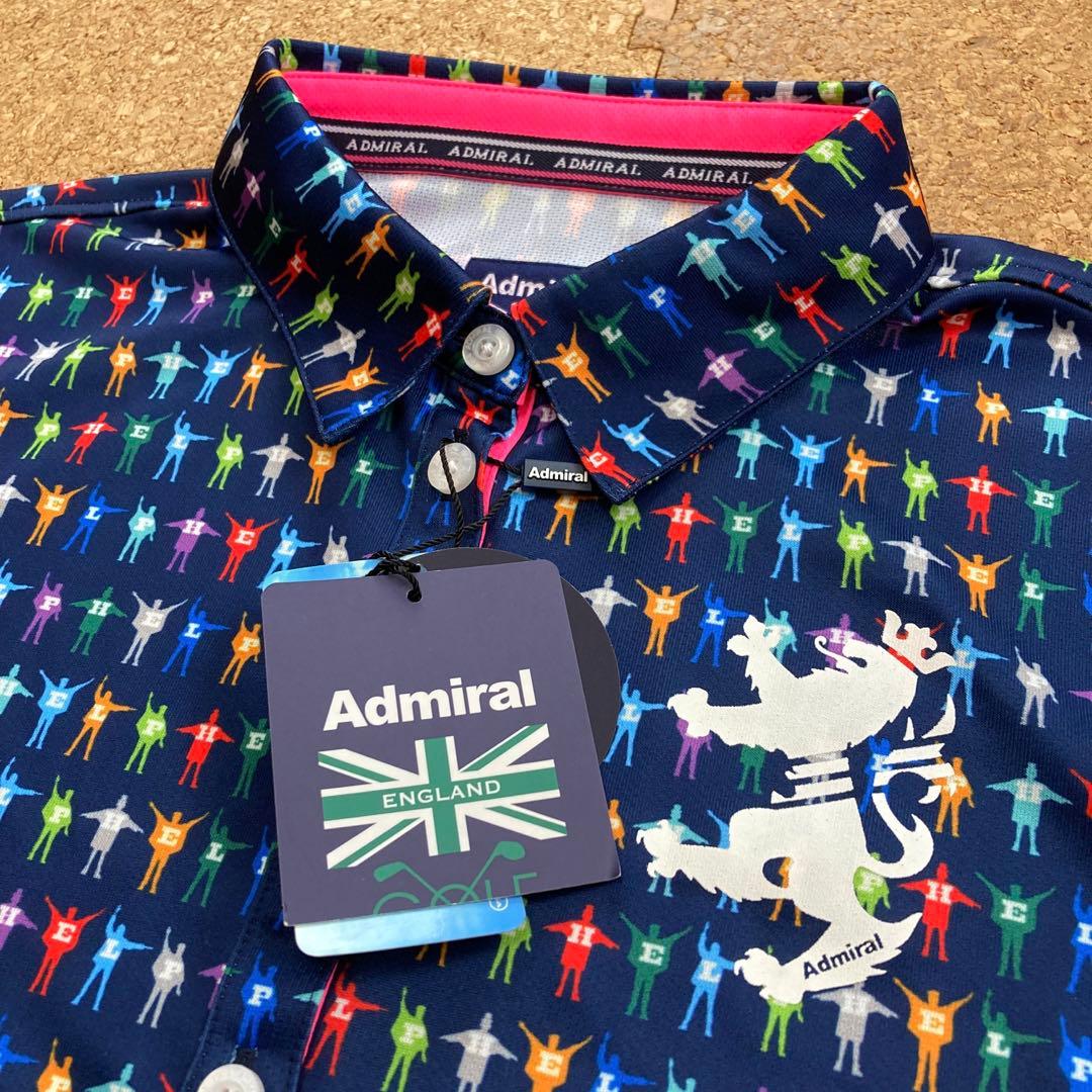 【未使用】アドミラル　Admiral ポロシャツ ビートルズ　Mレディース 紺