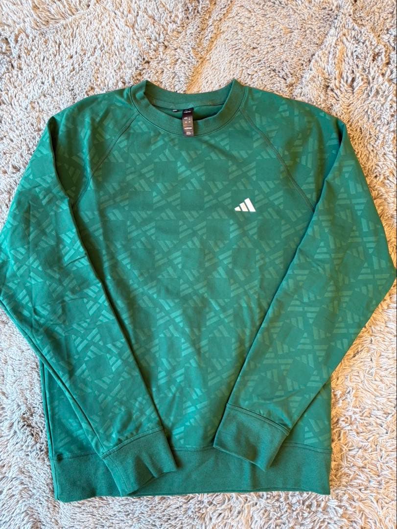 【未使用】adidas Golf/アディダスゴルフ　クルーネック 長袖スウェット