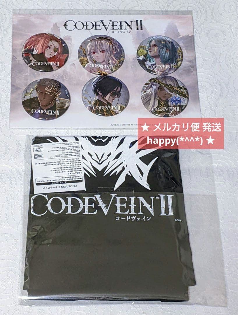 TGS2025 コードヴェイン2 予約キャンペーン 当選品 缶バッジ エコバッグ