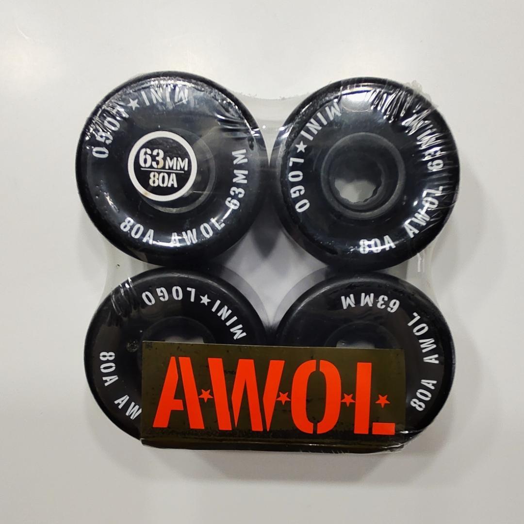 ミニロゴ MINI-LOGO WHEEL AWOL 80A 63mm BLACK