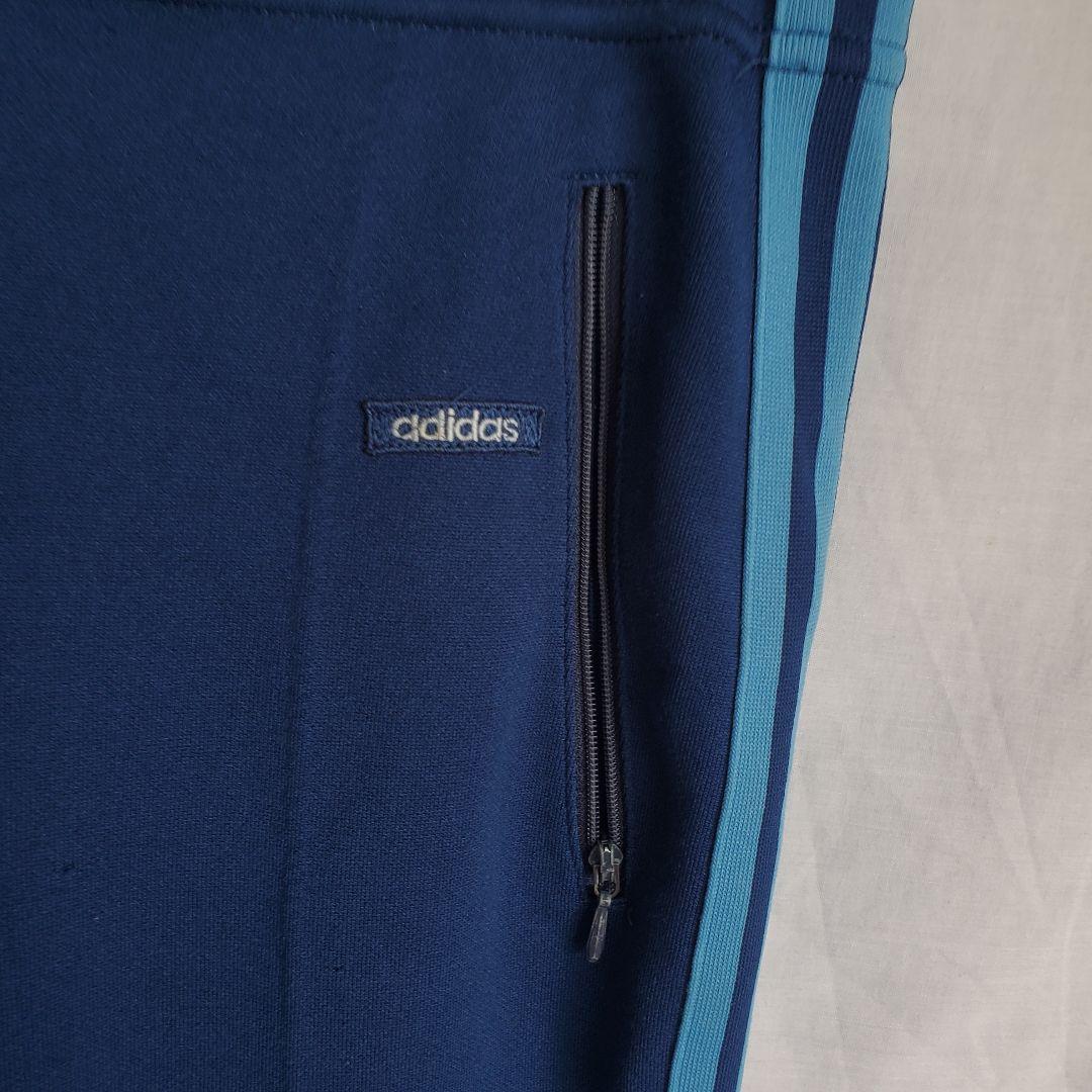 70s ａｄｉｄａｓ アディダス トラックパンツ ジャージパンツ ライン 紺