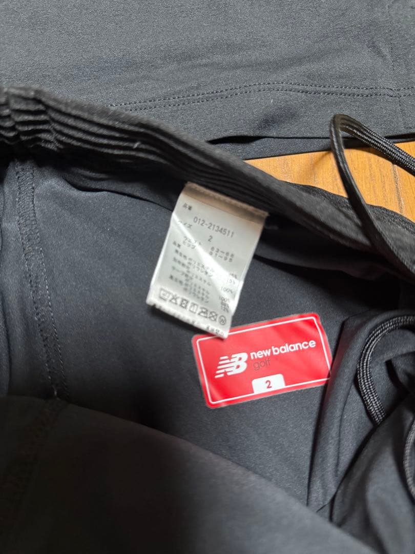 new balance ゴルフ上下ウェア 黒