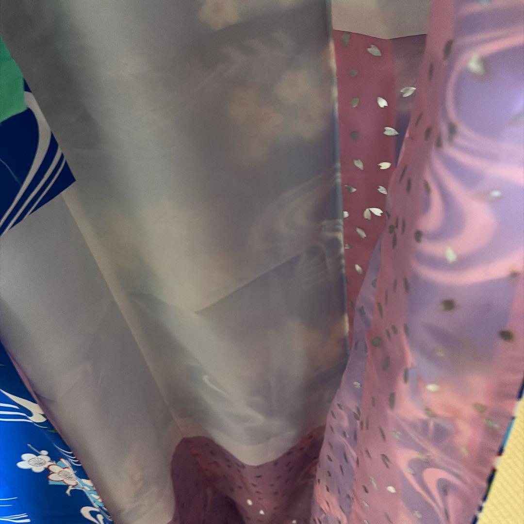 【美品】【高級】舞踊用 流水桜 引きずり Kimono