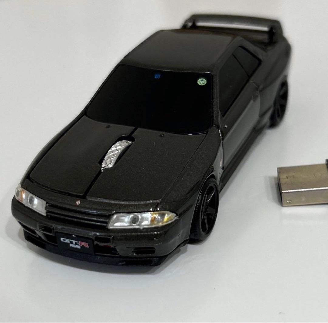 無線マウス NISSAN 日産スカイライン GT-R (BNR32) グレー