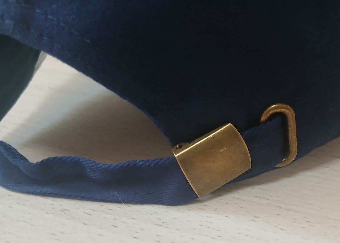 消防風　ネイビーキャップ 葉金色刺繍付き！