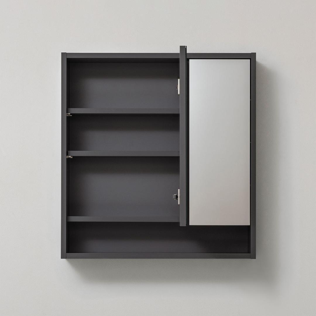 Toolbox クロップドミラーキャビW680 ダークグレー 未使用品
