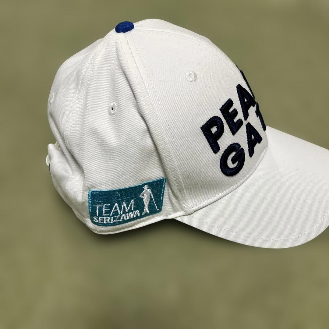 PEARLY GATES キャップ ホワイト　藤田寛之プロサイン入り