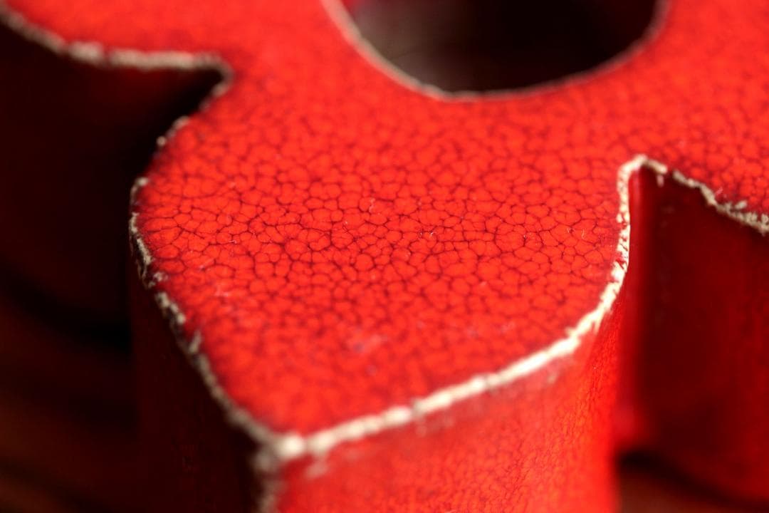 Lisa Larson リサラーソン キャンドルスタンド 赤d