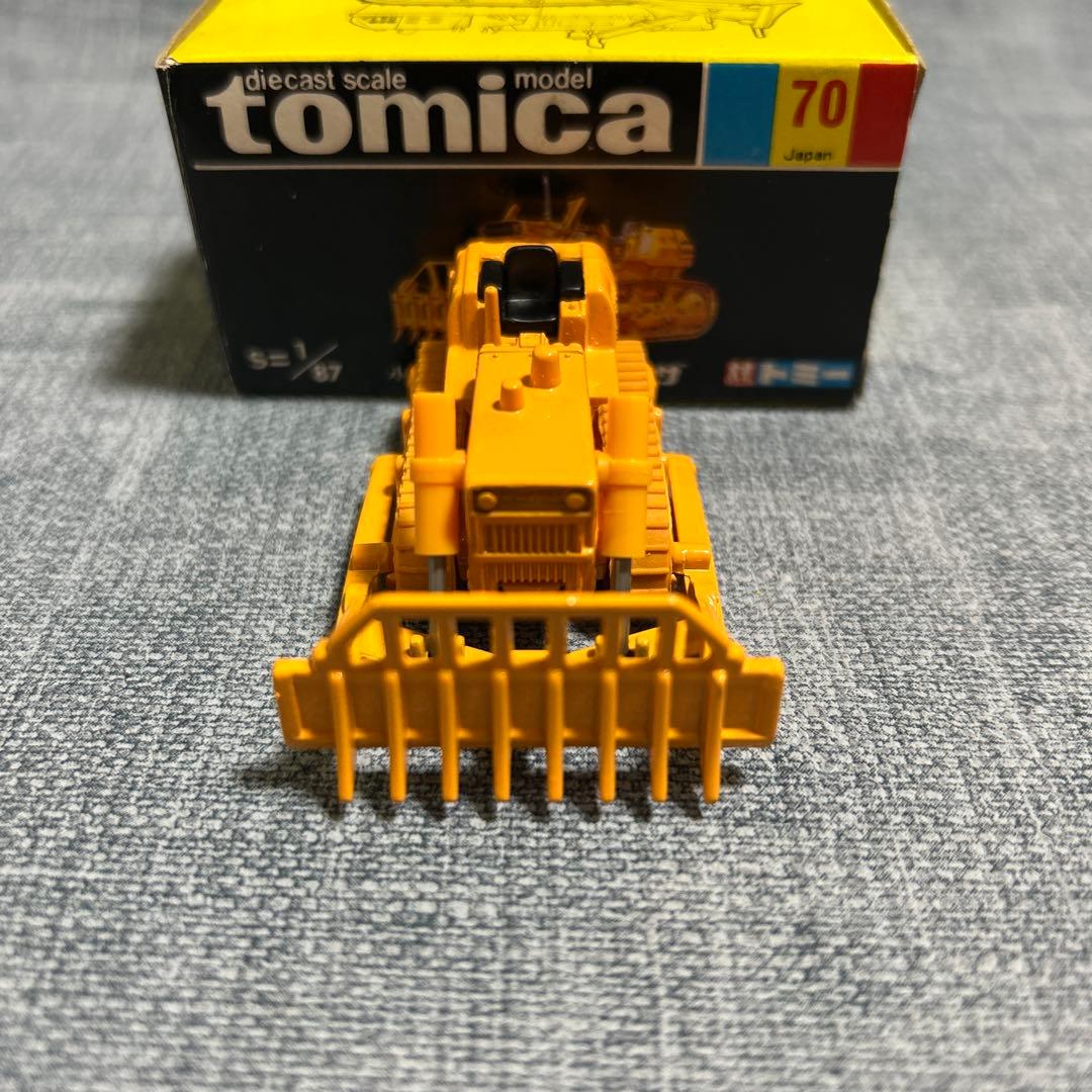 トミカ no:70 小松 D65A レーキドーザ 日本製 黒箱 箱付き 2