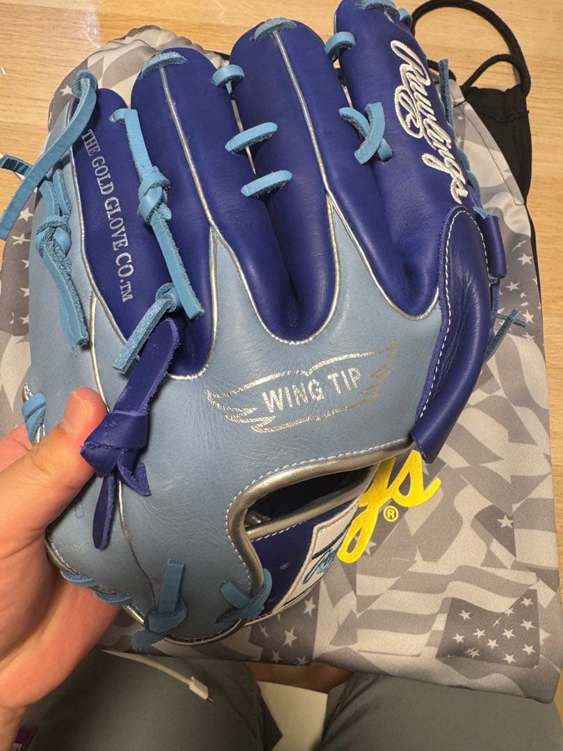Rawlings Hypertech グローブ 青水色