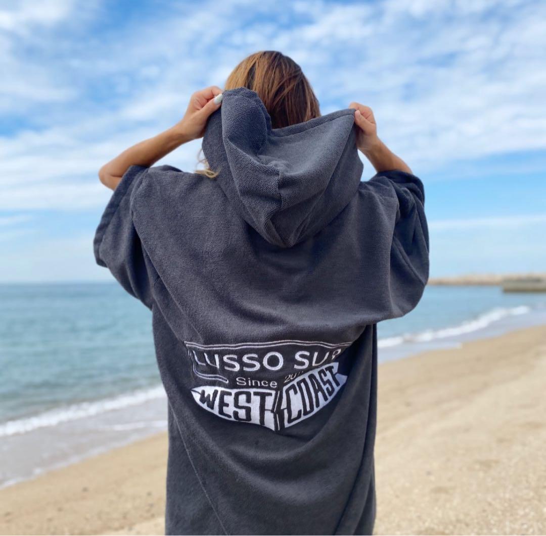 海で便利☆LUSSO SURF お着替えポンチョ　グレー⭐︎送料込み