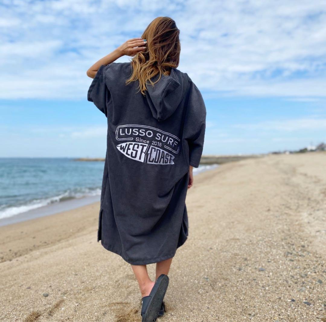 海で便利☆LUSSO SURF お着替えポンチョ　グレー⭐︎送料込み