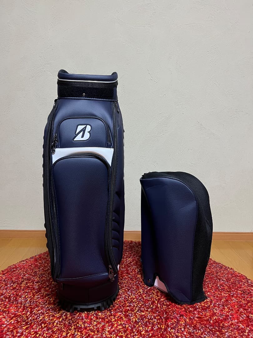 ブリヂストン　ネイビー×ホワイト　キャディバッグ　新品
