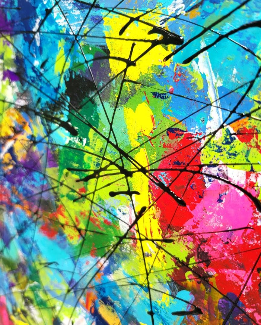 アマゾン・サンクチュアリ / 抽象画 額縁セット 63×46㎝ 原画限り