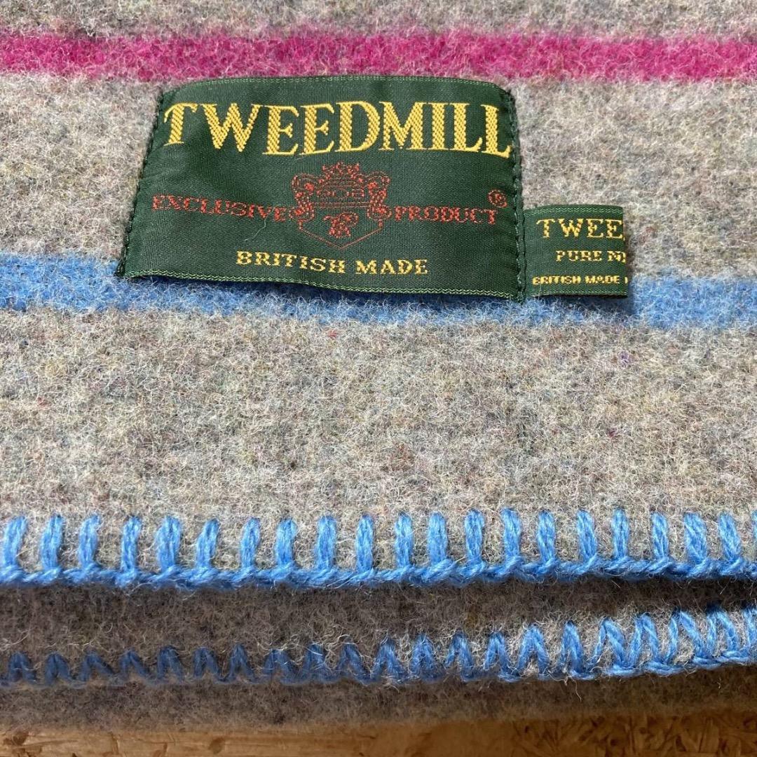 TWEEDMILL 2枚セット ウール ブランケット ストール ツイードミル